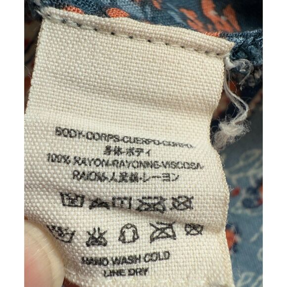 Free People Women's Caravan Patchwork Printed Button Front Shirt Size XS - Picture 7 of 12